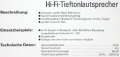 Hi-Fi-Tieftonlautsprecher L2621 RFT-Original